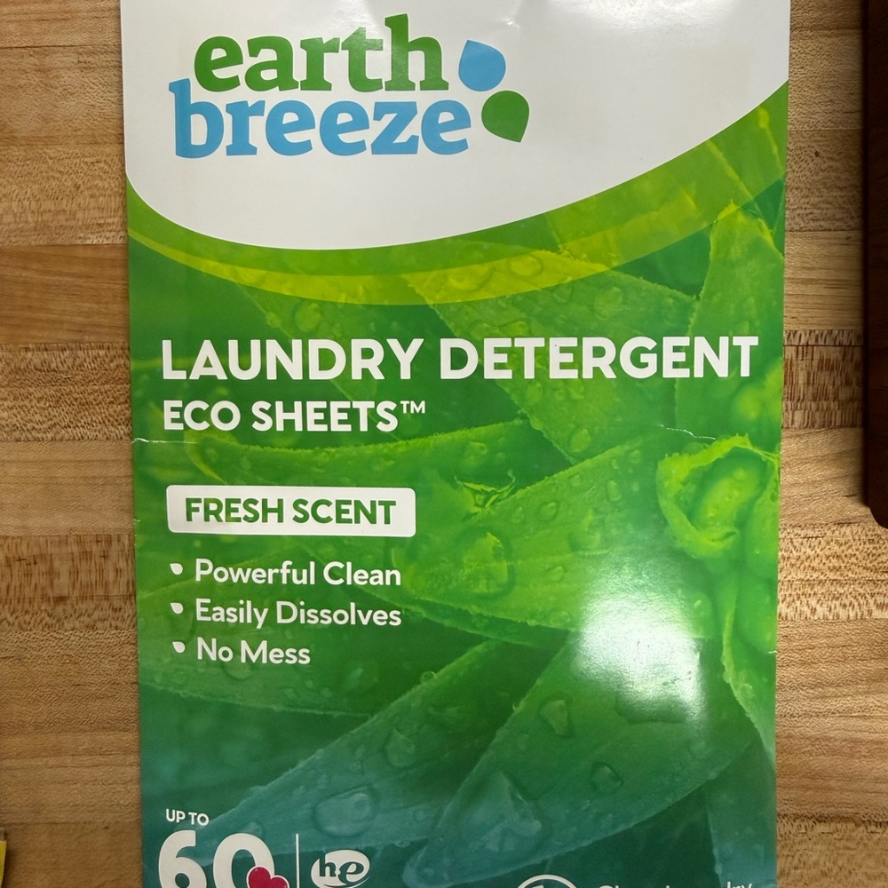 Earth Breeze Laundry Detergent Eco Sheets - Fresh Scent